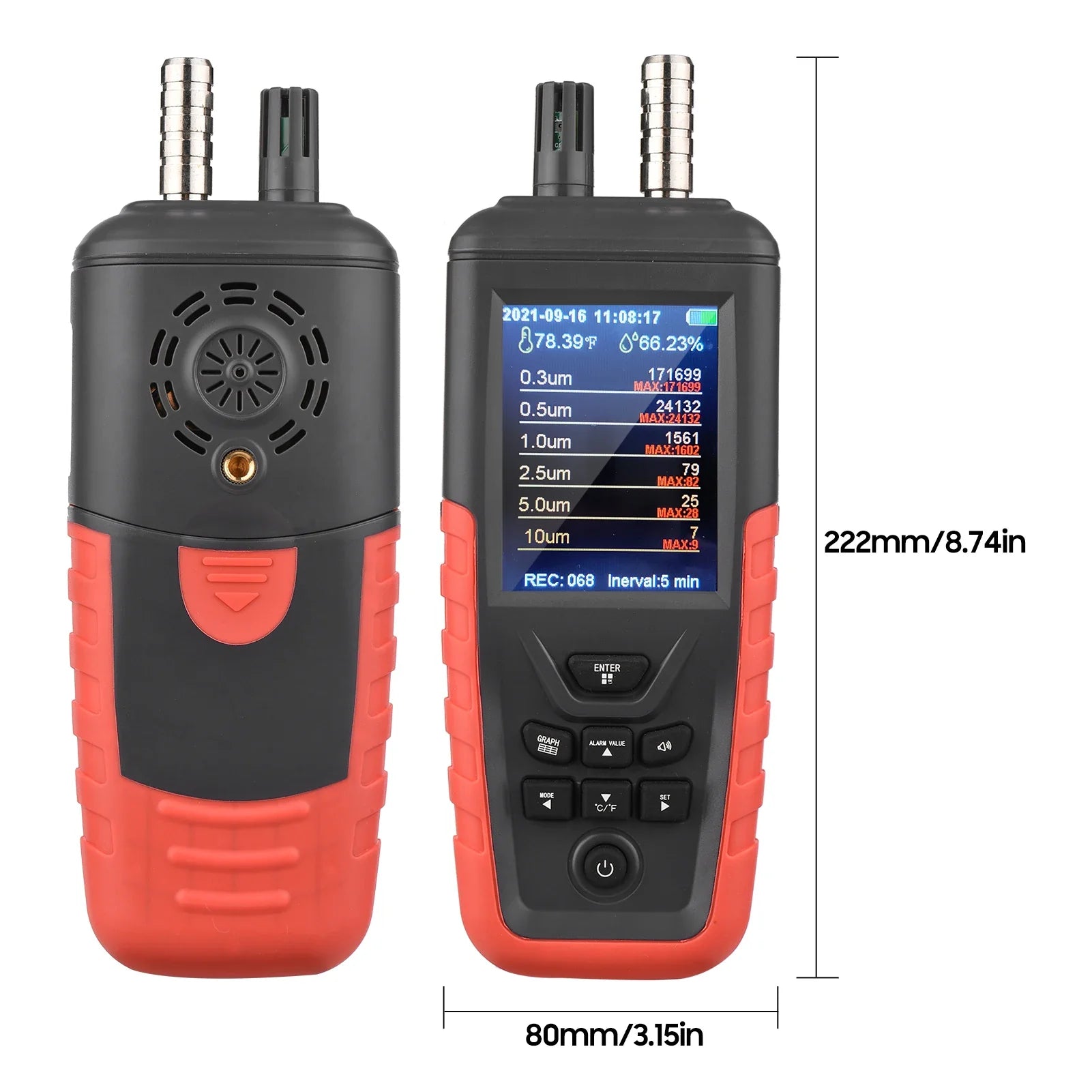 KTX-536787 Indoor Air Quality Monitor for PM2.5 and PM10 Detection – Accurate Dust and Particle Pollution Measurement