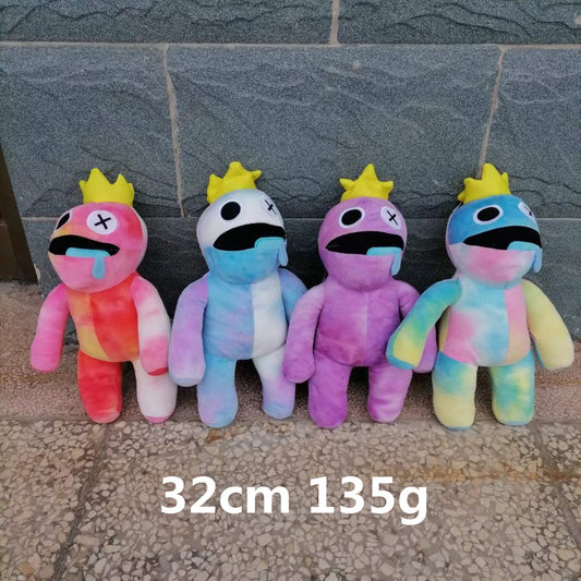 KTX-393619 Super Soft Rainbow Plush Toy Set - Blue, Purple, Yellow Stuffed Animals for Kids