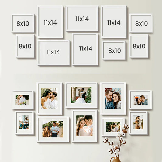 KTX-620115 Digital Printing Photo Frames with Real Glass Cover - A3, A4, 8x10, 11x14, 12x16 Sizes for Wall Decoration