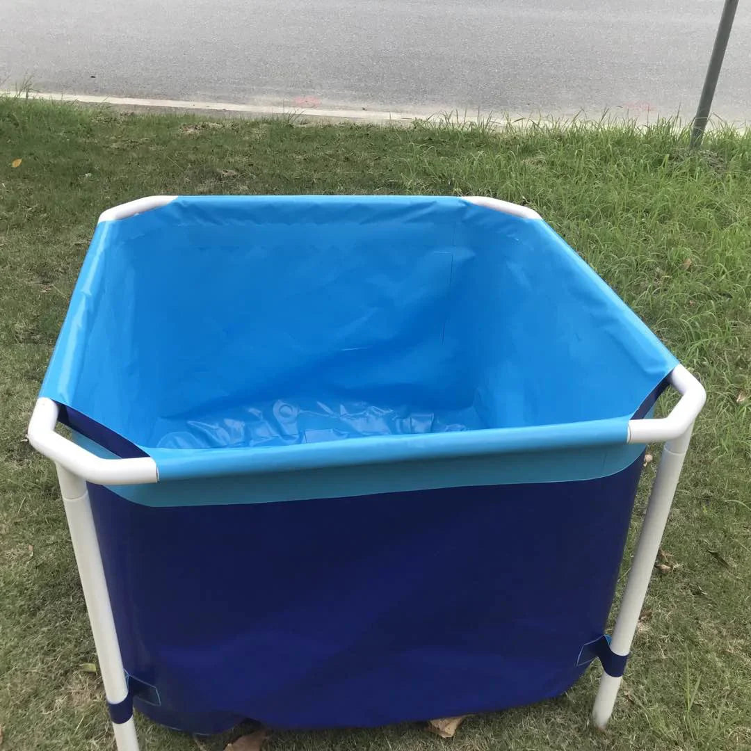 KTX-339859 Metal Frame Folding Swimming Pool for Outdoor Family Fun