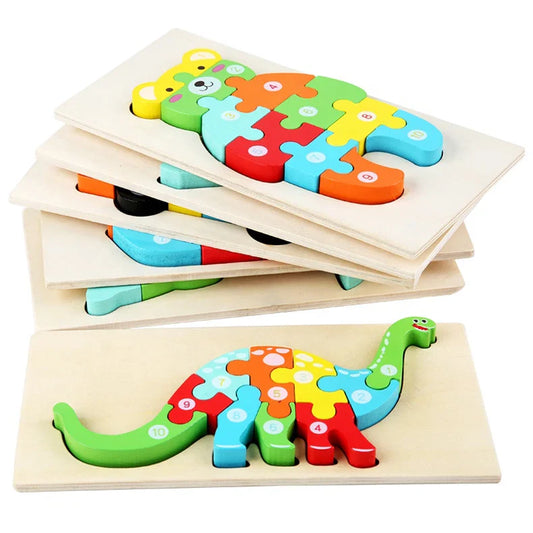 KTX-891731 Montessori Educational Wooden 3D Puzzle Game for Kids – Eco-Friendly and Non-Toxic Jigsaw Learning Toy