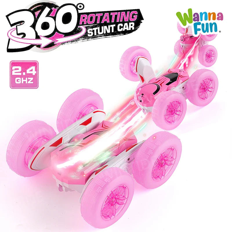 KTX-443411 360 Degree Rotating Remote Control Stunt Car - Off-Road RC Truck with USB Charger, Ready-to-Go