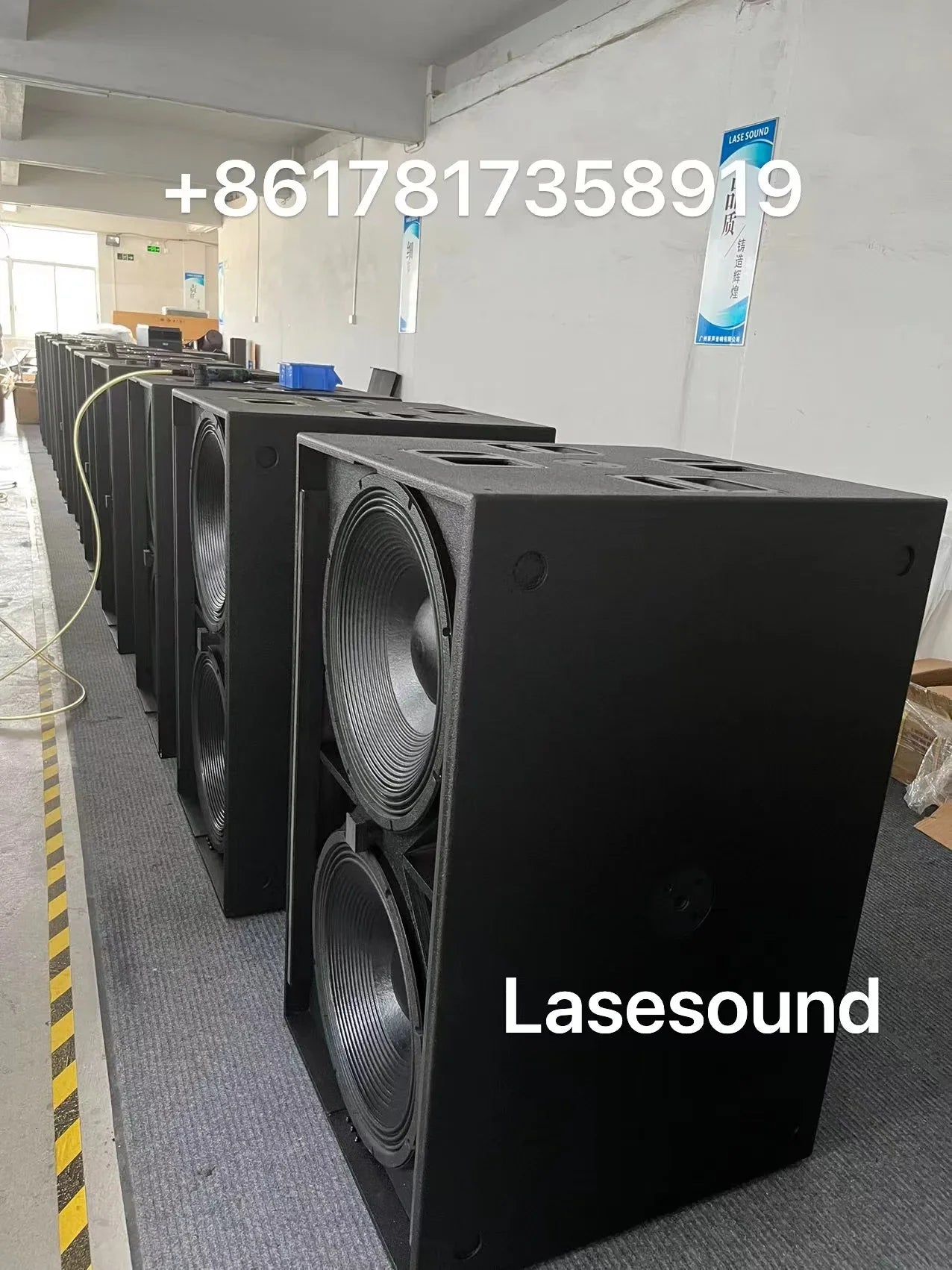 KTX-680019 Dual 21-Inch Powered Subwoofer with 3000W RMS High Power Output