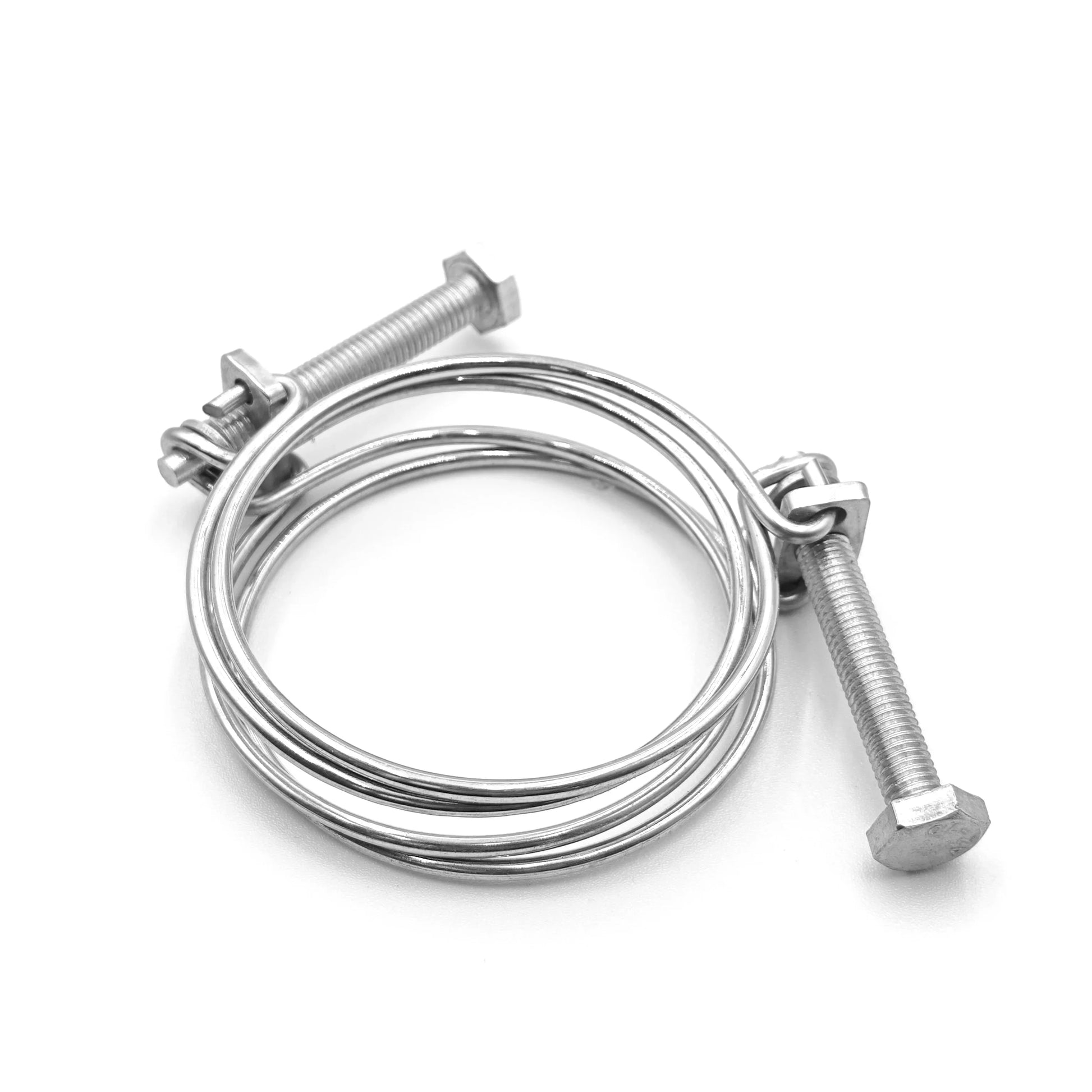 KTX-459731 Heavy Duty Double Wire Hose Clamp - Stainless Steel 304/316 Hexagon Bolt