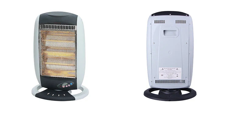 KTX-046419 1200W Electric Halogen Heater with 3 Adjustable Heating Levels and Remote Control