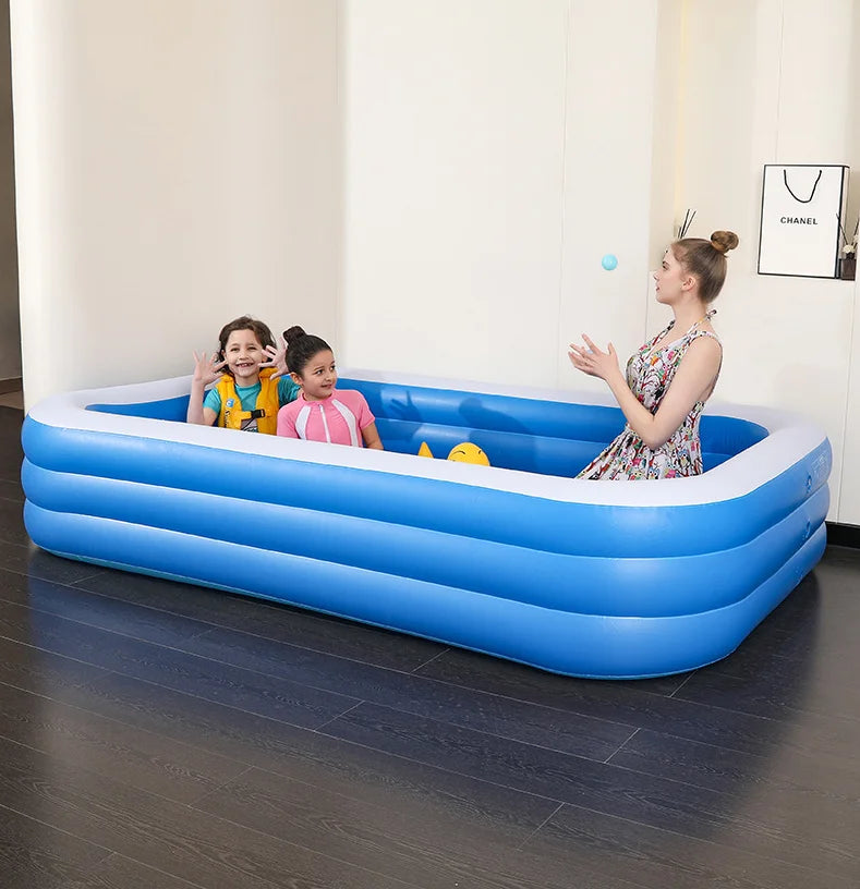 KTX-274323 Inflatable Outdoor Swimming Pool for Adults and Kids - Perfect for Garden Use