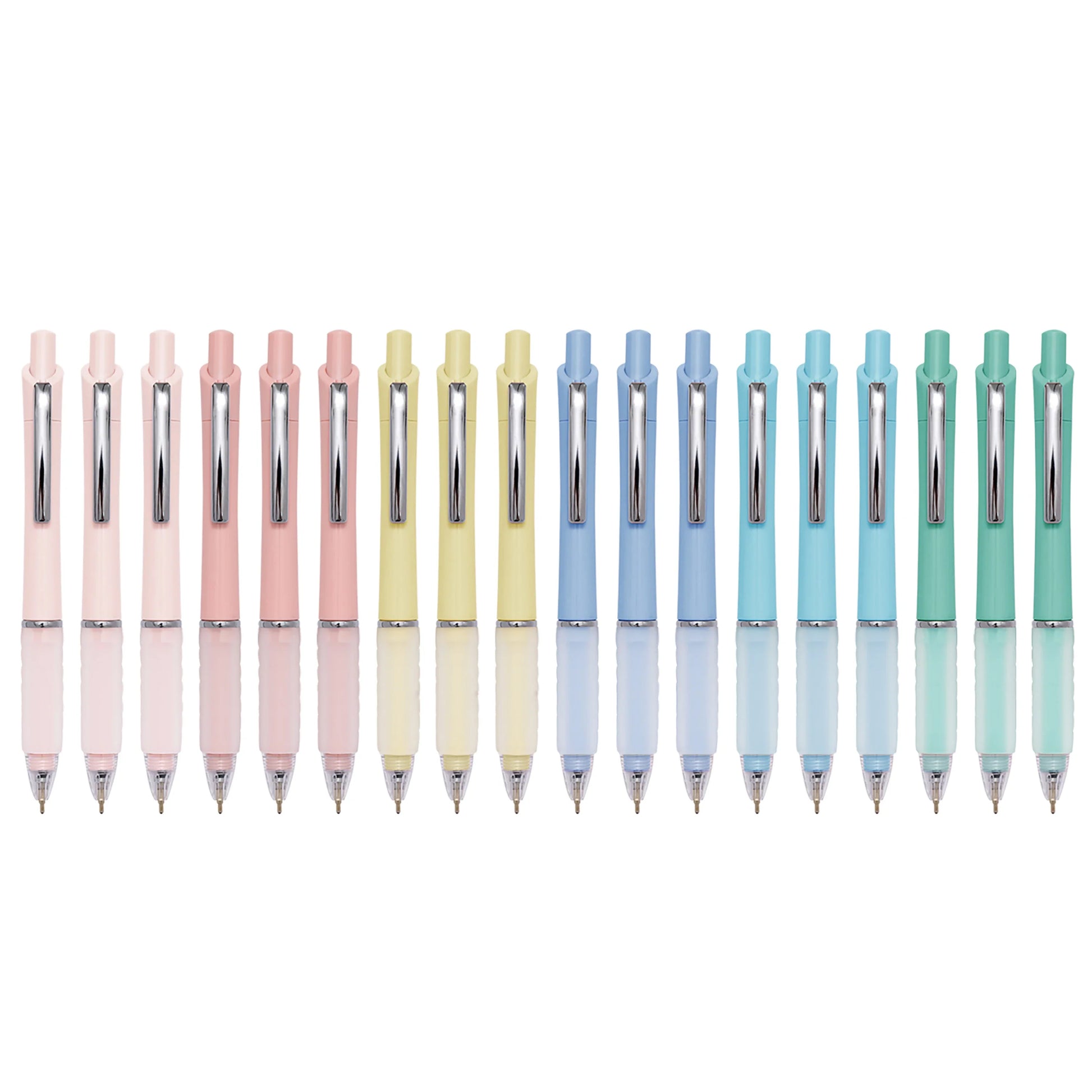 KTX-012435 Candy-Coloured Plastic Ballpoint Pen Set for Gifts