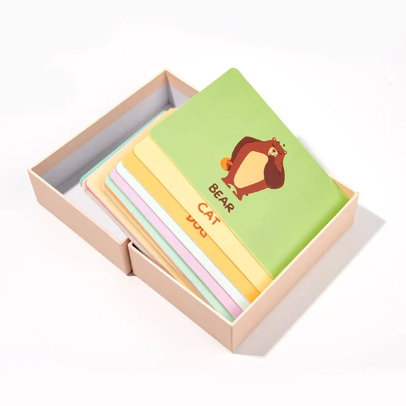 KTX-424915 3D Educational Literacy Flash Cards for Early English Learning in Children