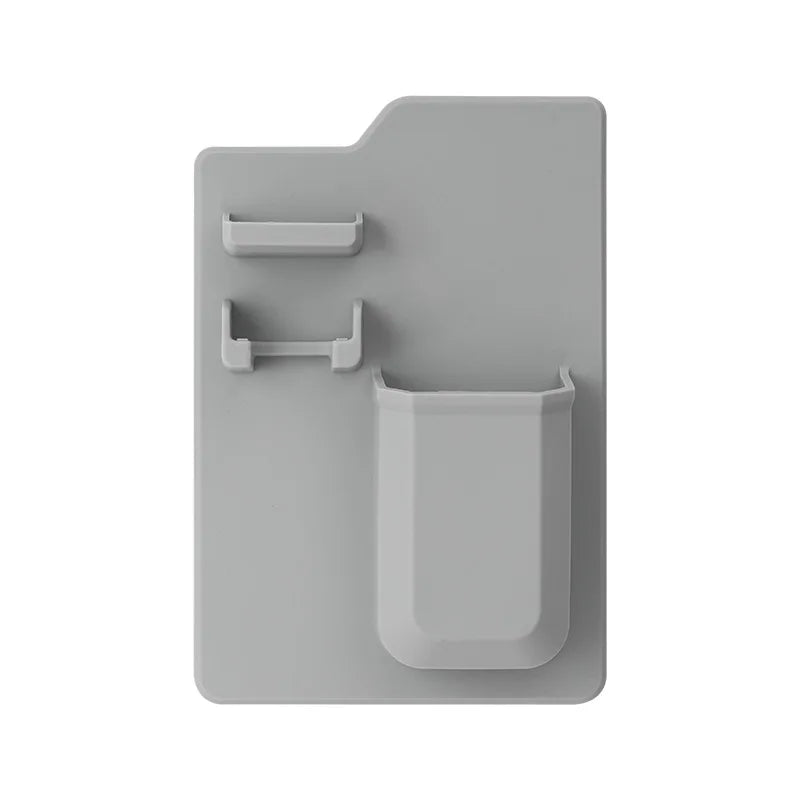 KTX-628563 Toothbrush and Razor Holder Set with Fog Resistant Silicone Shower Mirror