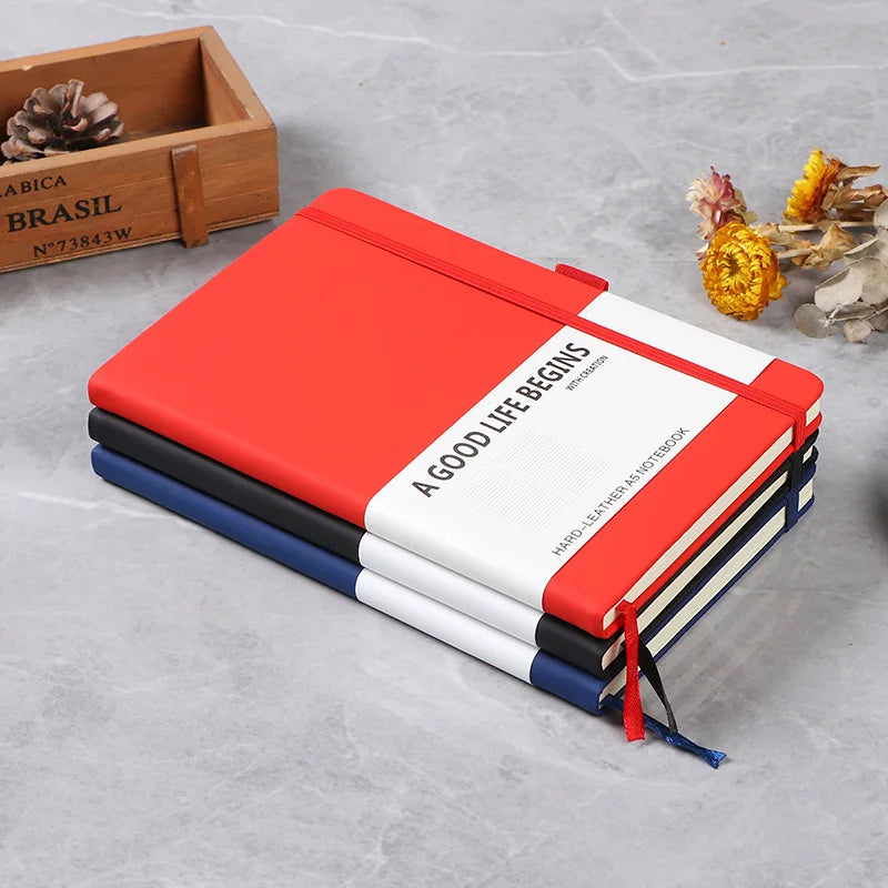 KTX-570643 A5 Hardcover PU Leather Daily Planner Journal Notebook