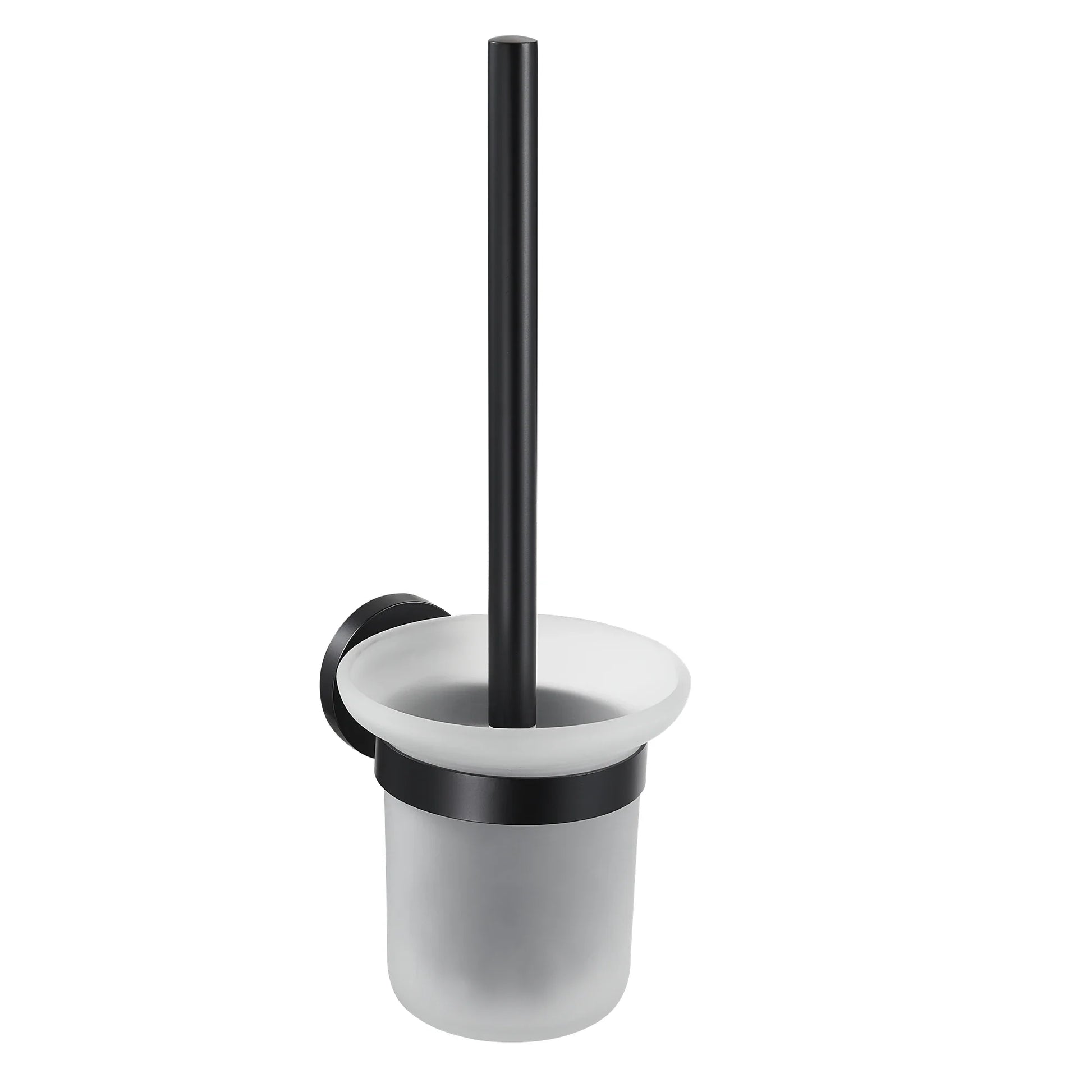 KTX-726867 Matte Black Stainless Steel 304 Bathroom Accessory Set with Towel Rack and Toilet Paper Holder
