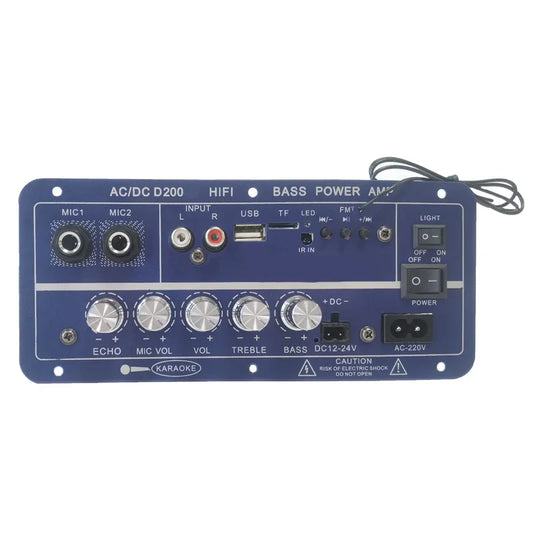 KTX-958483 50W Dual Channel Digital Power Audio Receiver with USB for Home and Outdoor Use