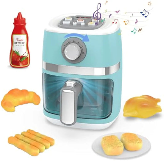 KTX-802707 Kids Kitchen Playset with Air Fryer - Pretend Chef Toy for Girls Age 2 and Up