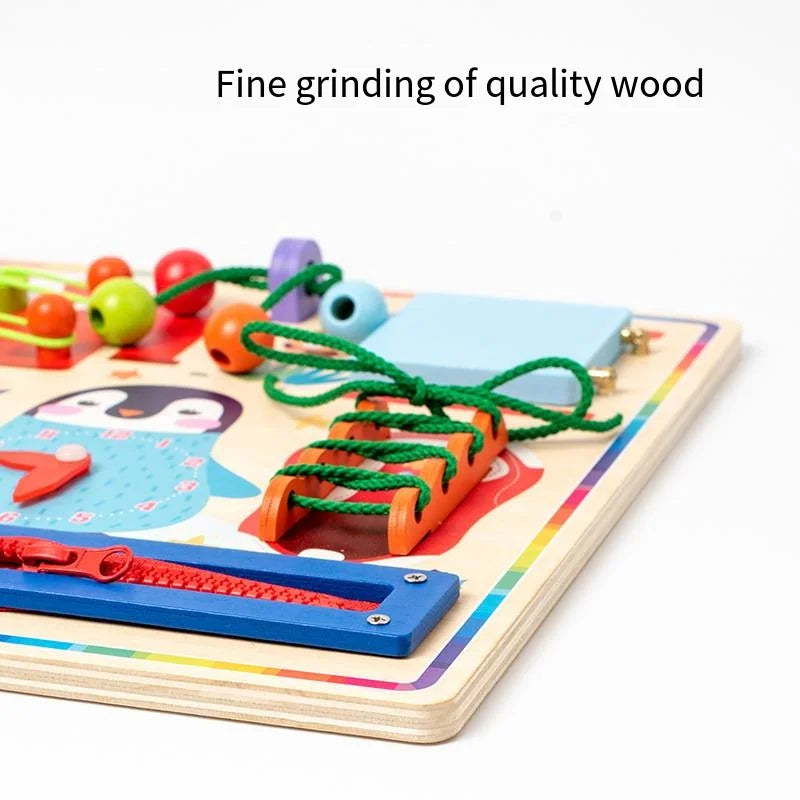 KTX-031699 Montessori Wooden Space Busy Board for Early Learning and Sensory Play