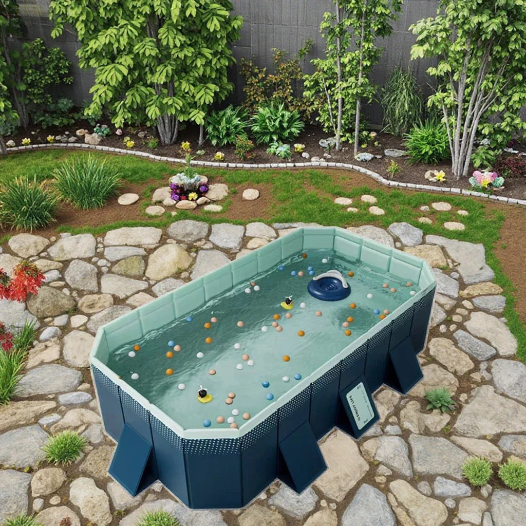 KTX-438163 Large Portable Adult Inflatable PVC Outdoor Swimming Pool for Recreation