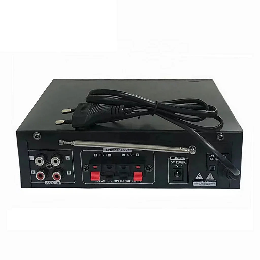 KTX-746067 Bluetooth Power Amplifier for 12V Car and Home Audio Systems with Digital Stereo Receivers and MIC Support