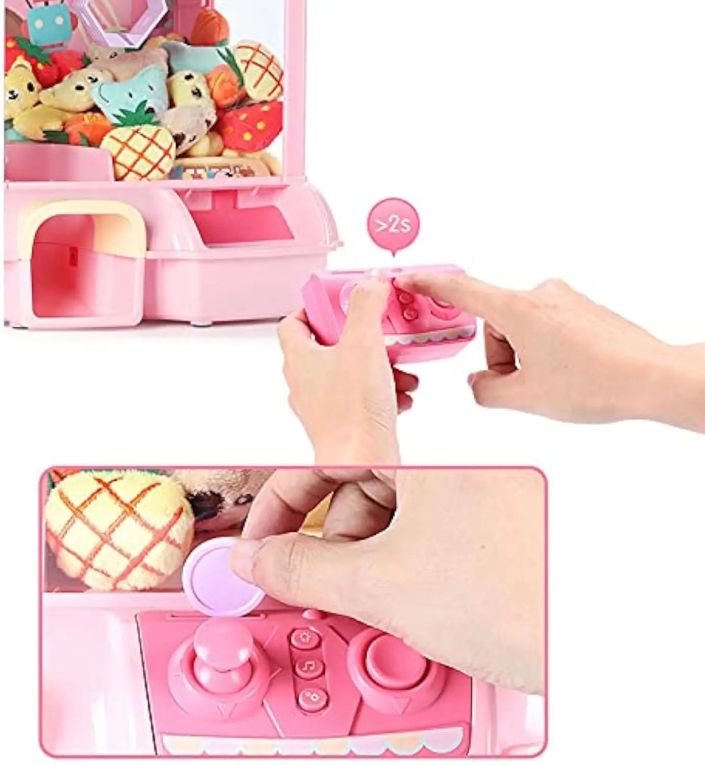 KTX-245651 Mini Claw Machine Toy with Plush Toys for Kids - Fun Crane Game for Ages 5 and Up