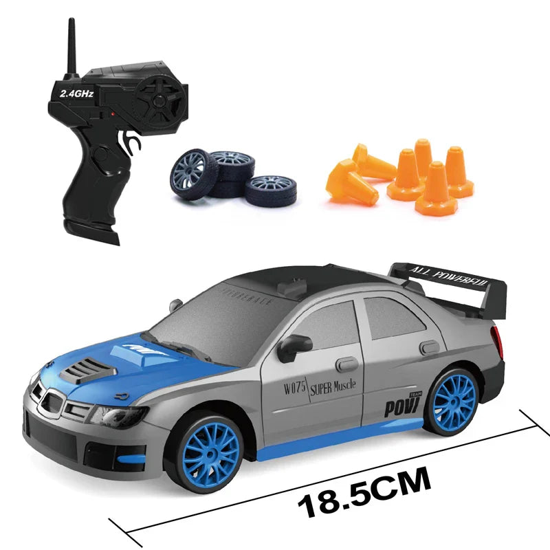 KTX-730195 1/24 Scale RC Electric Drift Racing Car, 4WD Remote Control Simulation Toy for Kids and Adults