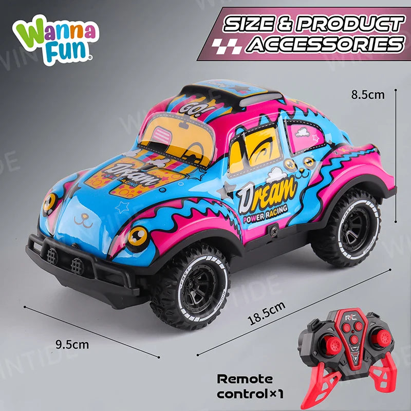KTX-803859 27MHZ 1/20 Scale Mini Off-Road RC Truck with Luminous Features and 4-Wheel Drive