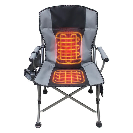 KTX-535315 Portable Heated Outdoor Folding Bean Bag Chair for Camping, Fishing, and Stadium Use