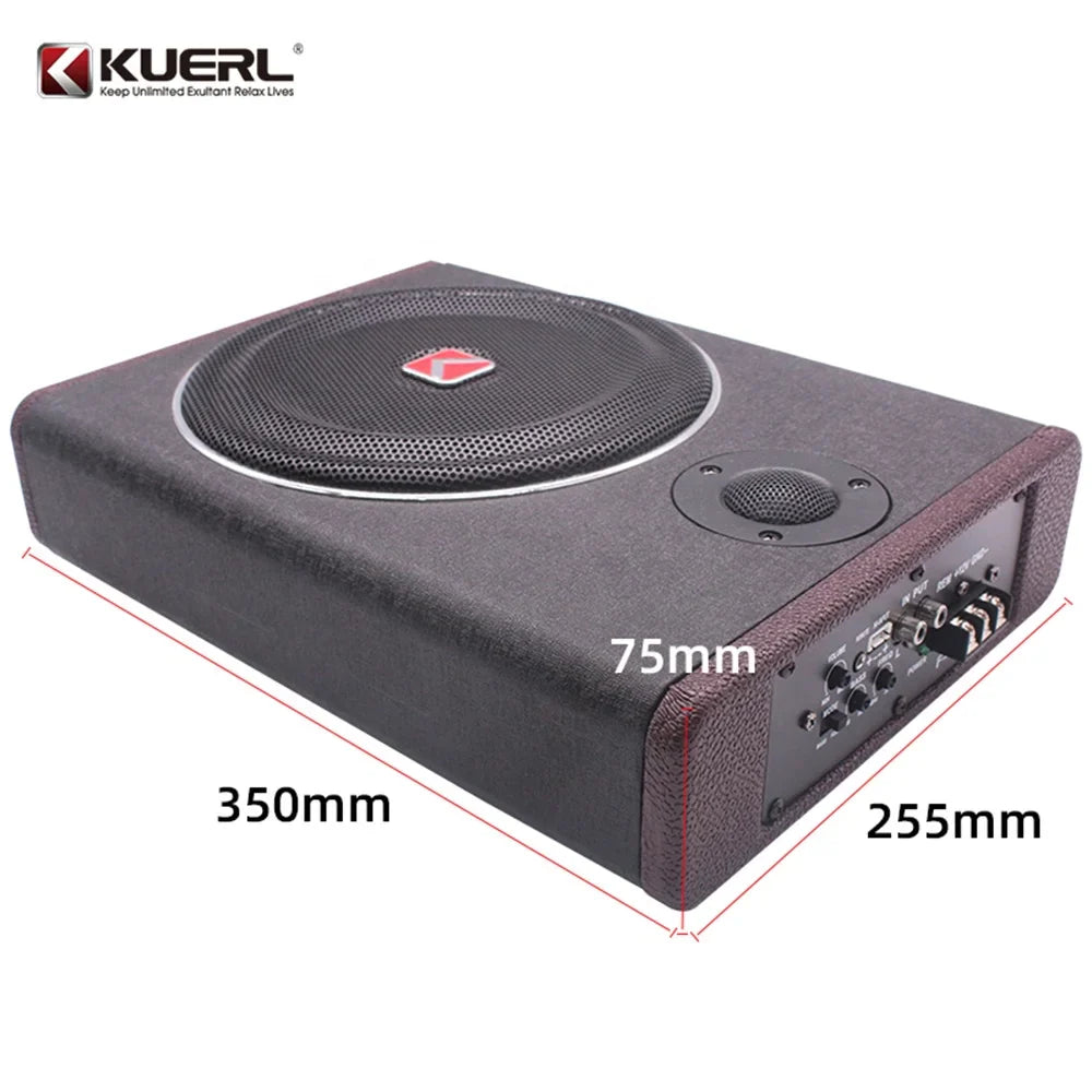 KTX-957971 Super Thin 12V 8 Inch Car Flat Audio Subwoofer 600W Underseat Subwoofer for Enhanced Sound Quality