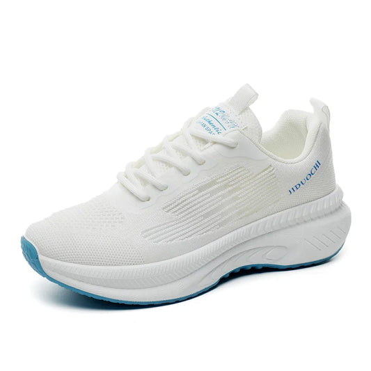 KTX-868115 2024 Summer Comfortable Breathable Single Layer White Mesh Joker Loafers Women's Leisure Sports Shoes