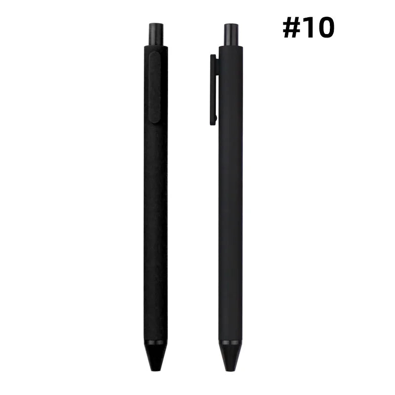 KTX-929939 Custom Logo Printed Retractable Ballpoint Pen with Soft Rubber Grip in Multiple Colours