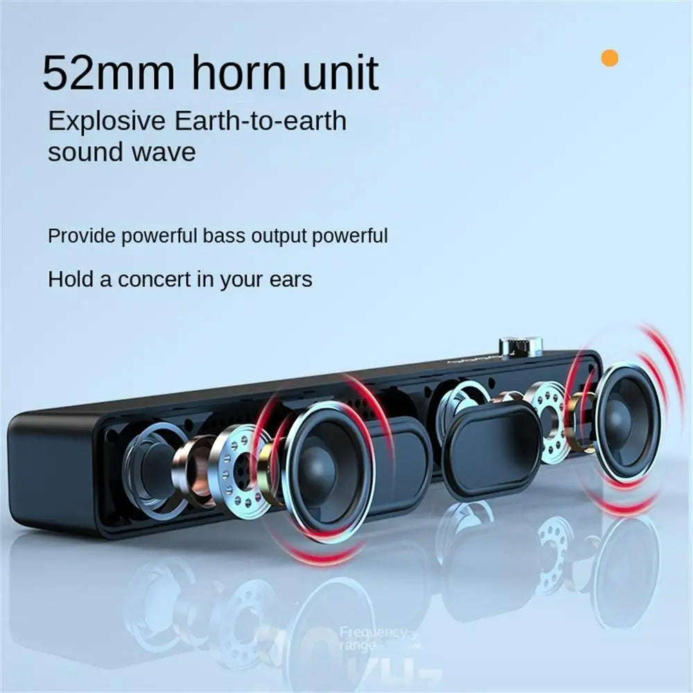 KTX-910547 10W Wireless Bluetooth 5.2 Sound Bar Speaker for Projectors, TVs, PCs, and Smartphones