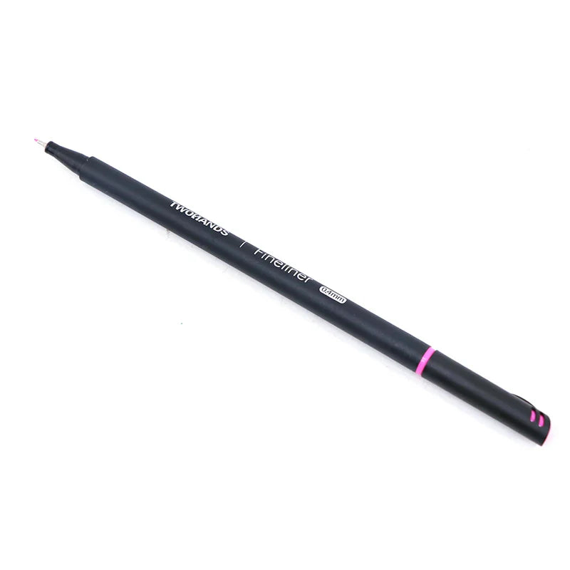 KTX-170515 Ultra Fine Tip 0.4mm Fineliner Pens Set in 24 Vibrant Colours for Drawing and Office Use