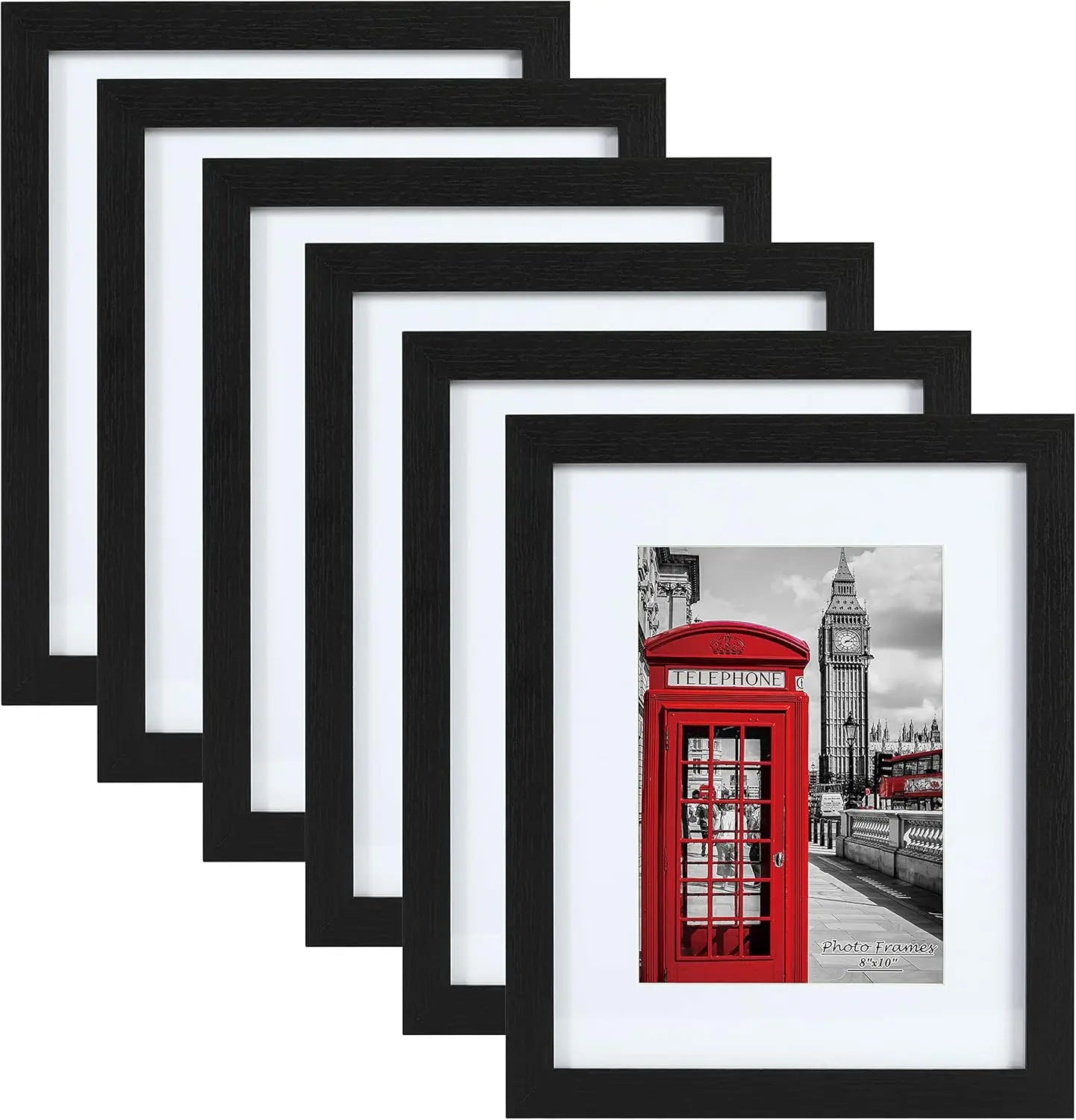 KTX-997523 Customisable A4 Wooden Photo Frame for Desktop and Wall Mounting in Various Sizes