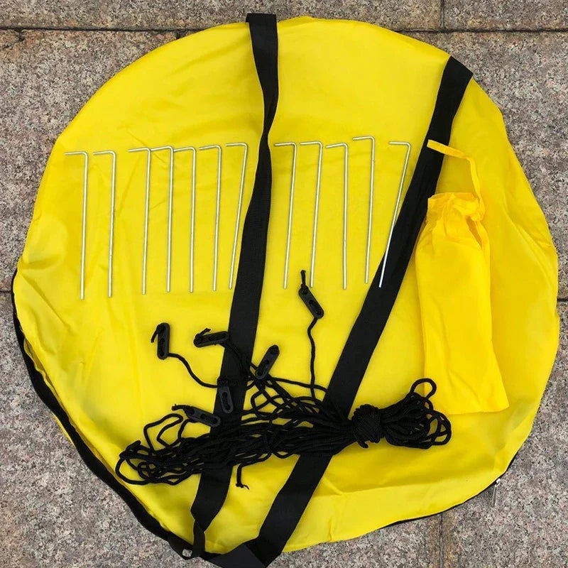 KTX-633619 Single Person Pop-Up Tent - Waterproof, Windproof Canopy for Fishing, Hiking, and Beach Use