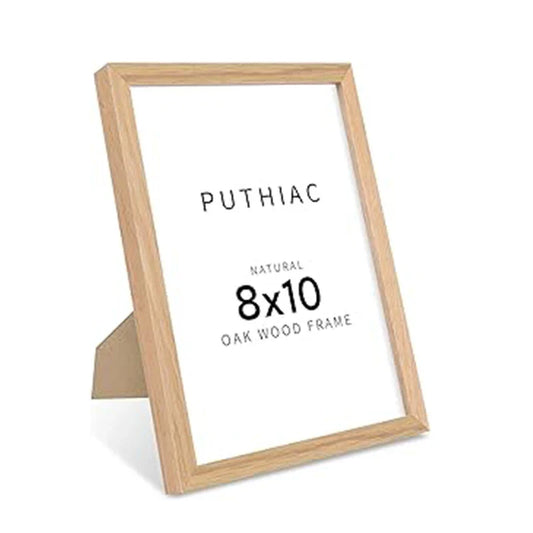 KTX-521811 Classic Wooden Photo Frame for Elegant Photo Display with Glass Insert