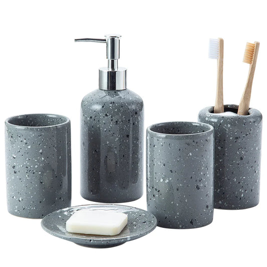 KTX-825171 Ceramic Complete Bathroom Accessories Set for Sanitary Ware Solutions