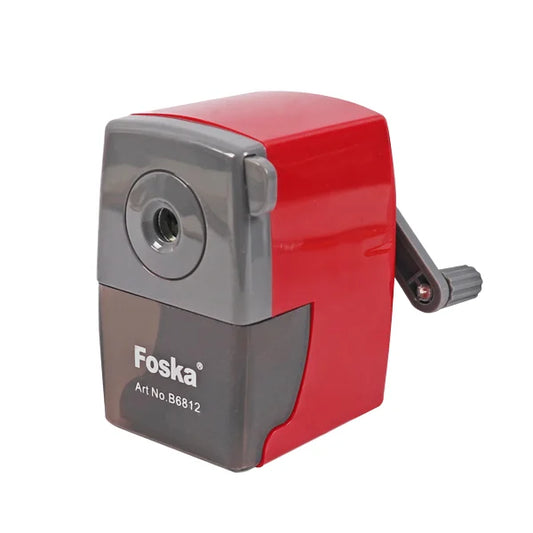 KTX-264531 Metal and Plastic Manual Desk Pencil Sharpener for Office, Home, and School