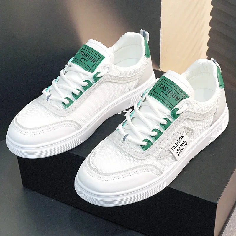 KTX-278291 YQ26 New Mesh Women's Board Shoes Summer Thick Sole Versatile Sports Shoes Casual Student Running Shoes
