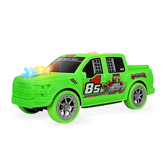 KTX-082963 Battery-Powered Electric Off-Road Truck for Kids with Lights, Music, and Building Block Compatibility