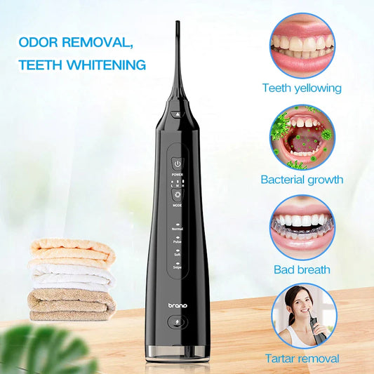 KTX-225043 Rechargeable Portable Water Flosser with 3 Cleaning Modes for Travel and Oral Care