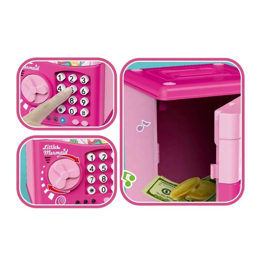 KTX-442259 Digital Password Electronic ATM Piggy Bank for Kids - Safe Plastic Money Saving Box