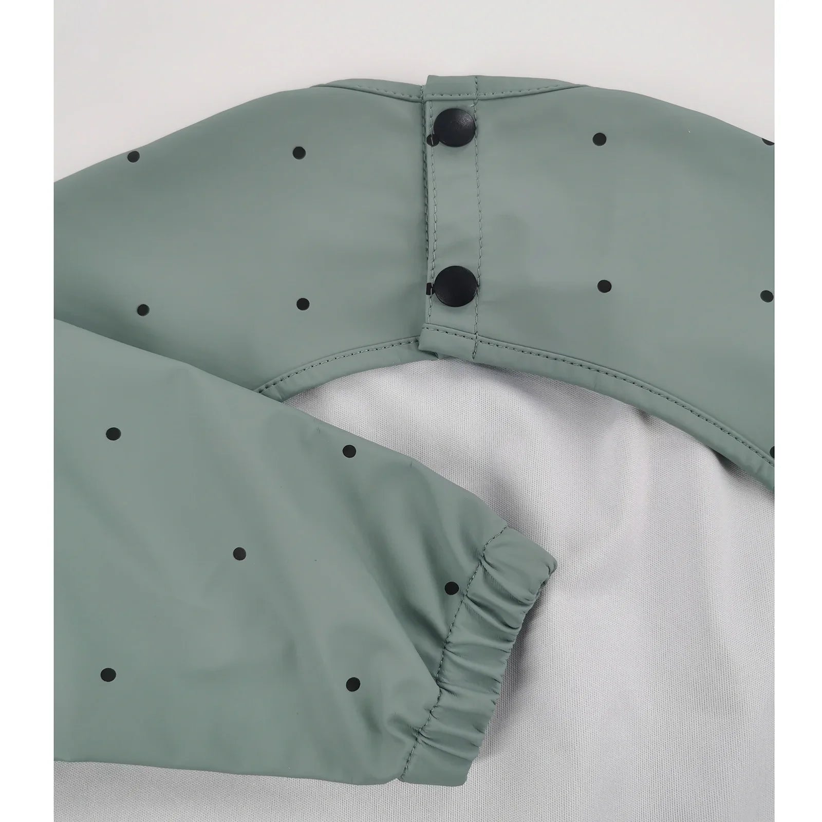 KTX-851155 BSCI Factory OEM Full Sleeved Recycled Waterproof PU Baby Bib