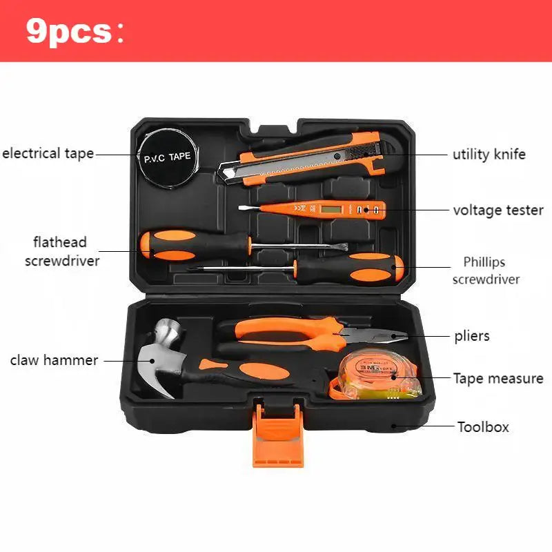 KTX-002131 105-Piece Multi-Function Tool Set with Protective Case for Home Use