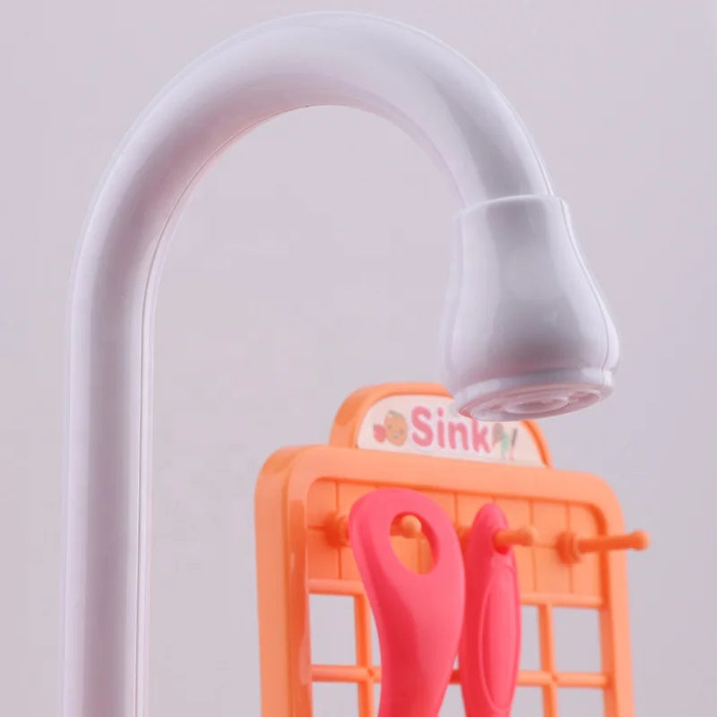 KTX-949587 Electric Toy Kitchen Play Set for Kids Age 2-7, Battery Operated Tableware Toys