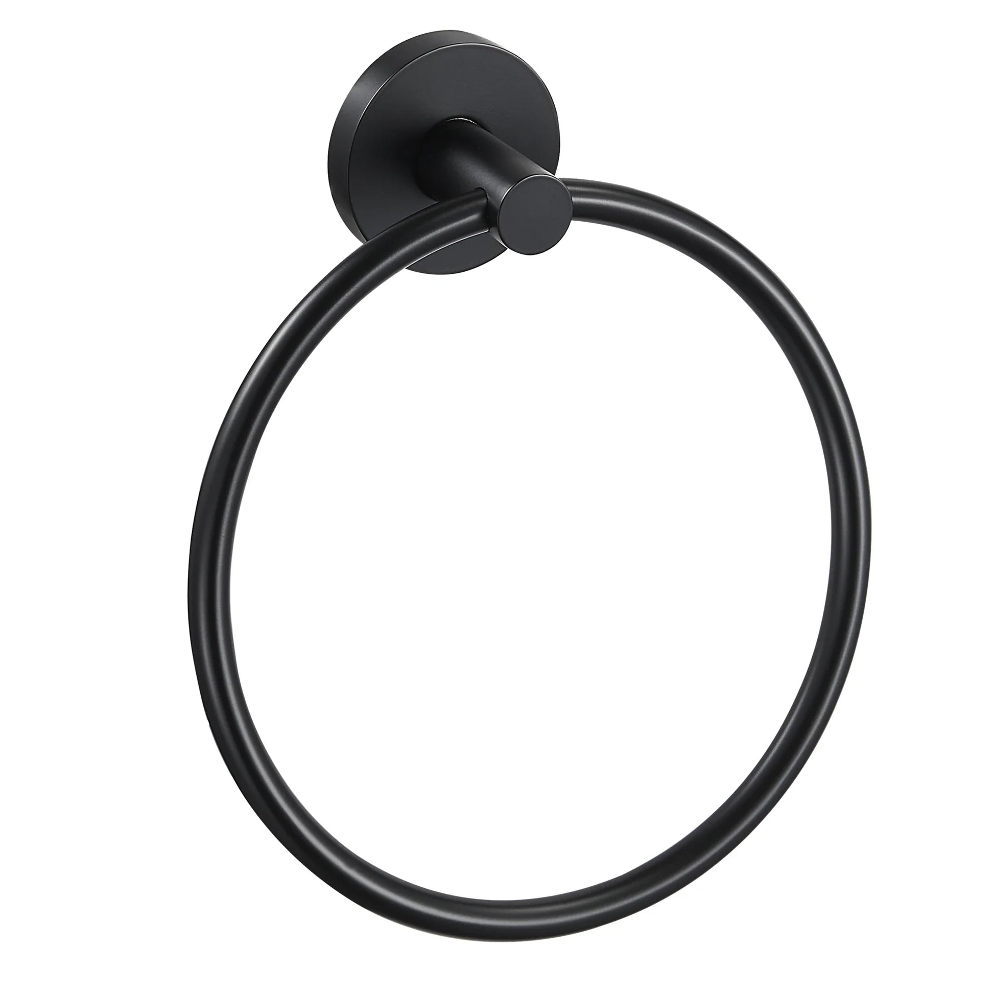KTX-726867 Matte Black Stainless Steel 304 Bathroom Accessory Set with Towel Rack and Toilet Paper Holder