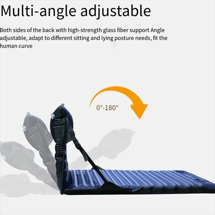 KTX-151635 Inflatable Adjustable Angle Cushion for Outdoor Camping, Picnic, Beach, and Casual Use