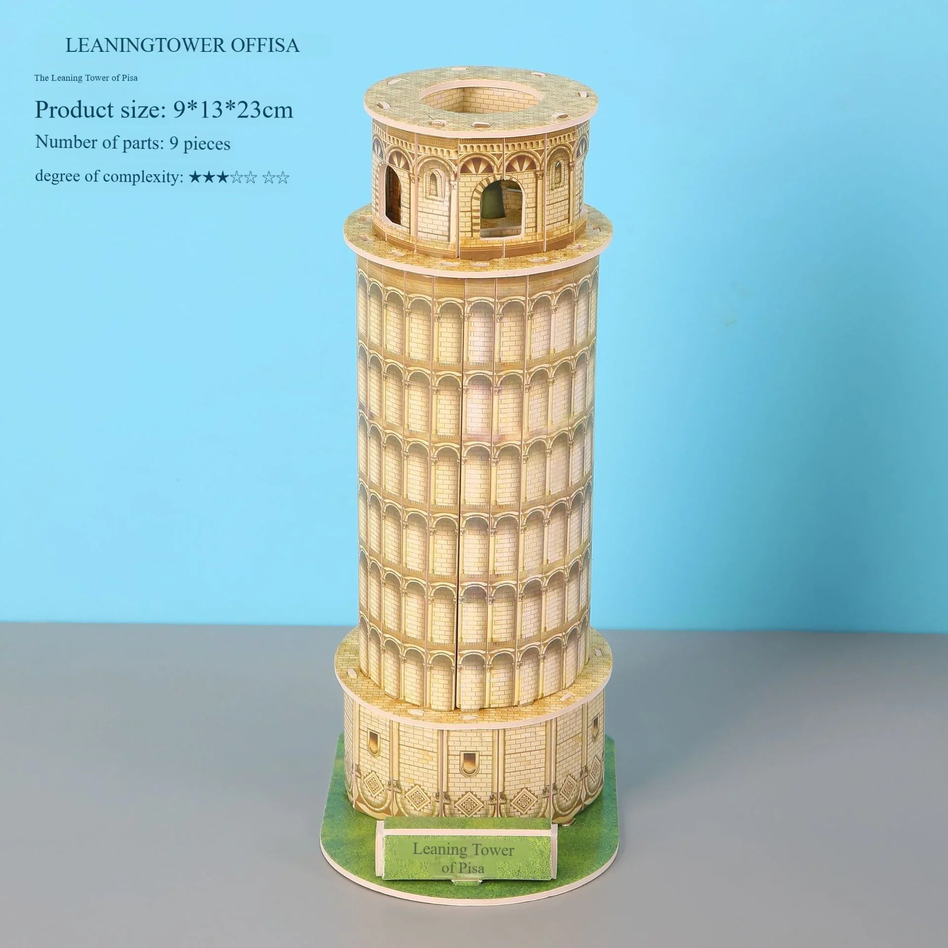 KTX-464595 Handmade 3D Paper Puzzle of World Famous Architecture for Kids - Educational Gift Toy