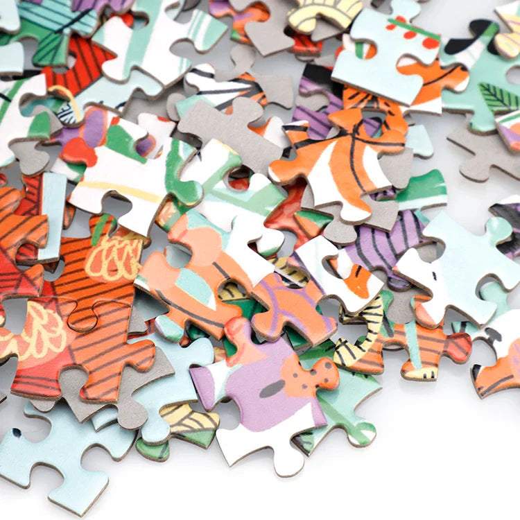KTX-973075 500 Piece Custom Paper Puzzle - Pollinator's Playground for Ages 2 to 7