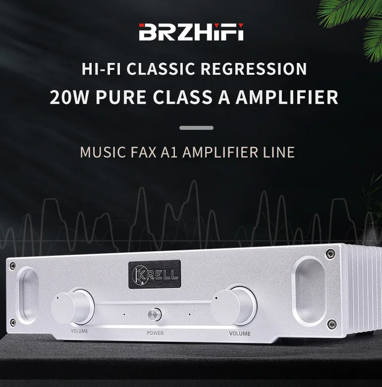 KTX-547155 BRZHIFI A1S 20W Pure Class A Power Amplifier for HiFi Audio Systems