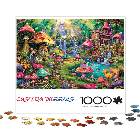 KTX-119955 Custom Irregular Shape Jigsaw Puzzle - 500/1000 Pieces Special Space Universe Design