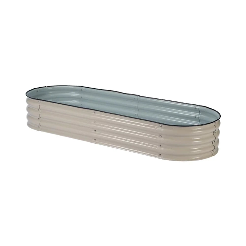 KTX-268051 Metal Raised Garden Bed Planters Kit in Various Sizes with Durable Liner for Home Nursery Gardening