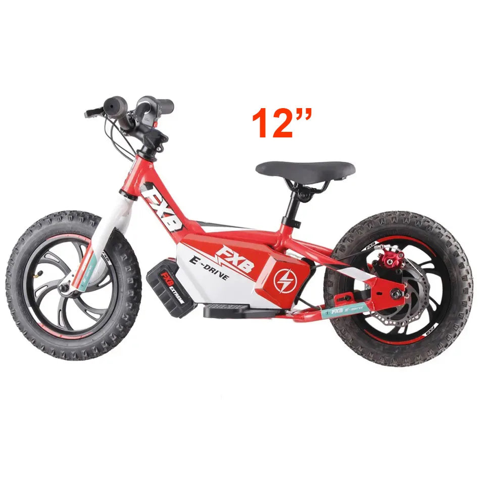 KTX-622803 12-Inch Electric Balance Bike for Kids Aged 3-6 Years, 250W, Aluminum Frame, Steel Fork, Disc Brake
