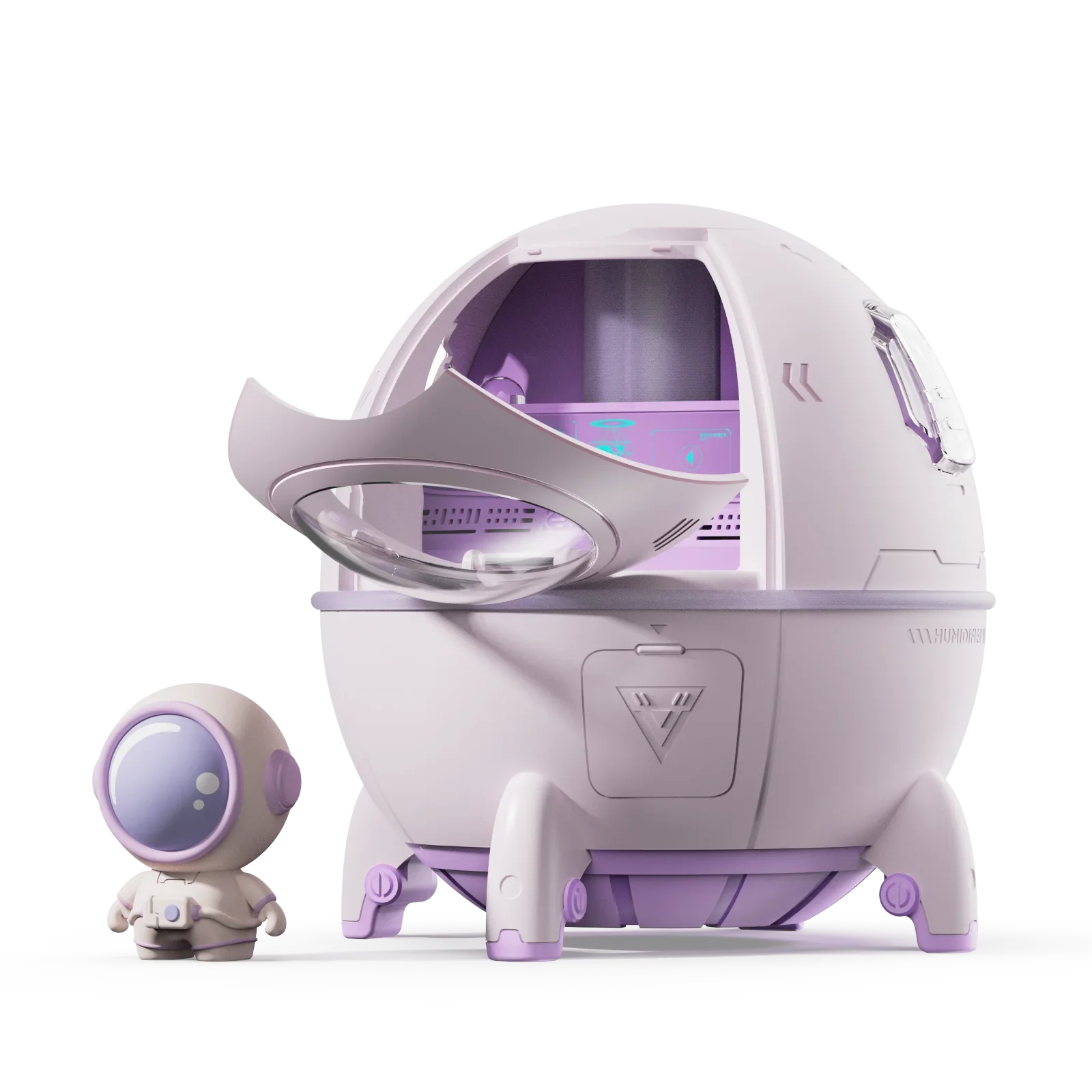 KTX-881427 Ultrasonic Aromatherapy Humidifier with 1.3L Tank, 7 Colour LED Lights, and Touchscreen Control